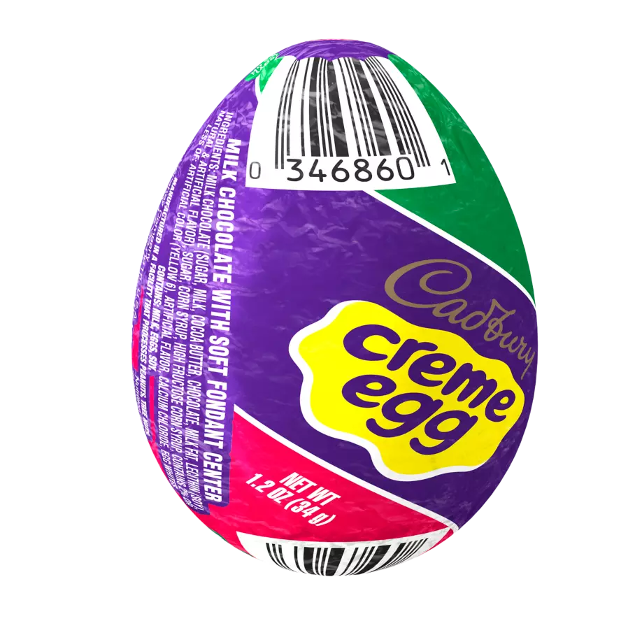Cadbury Creme Egg Milk Chocolate Egg 1 2 Oz