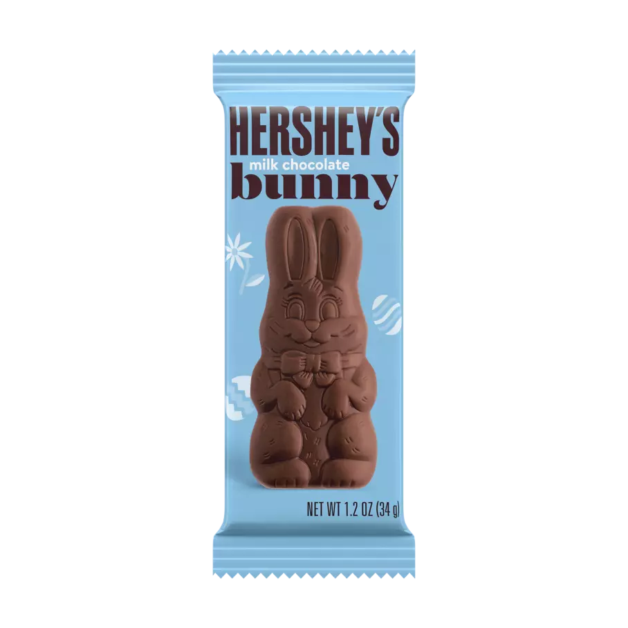 HERSHEY'S Easter Milk Chocolate Bunnies, 1.2 oz, 36 count box - Out of Package
