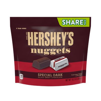 HERSHEY'S NUGGETS SPECIAL DARK Mildly Sweet Chocolate Candy, 10.2 Oz Pack