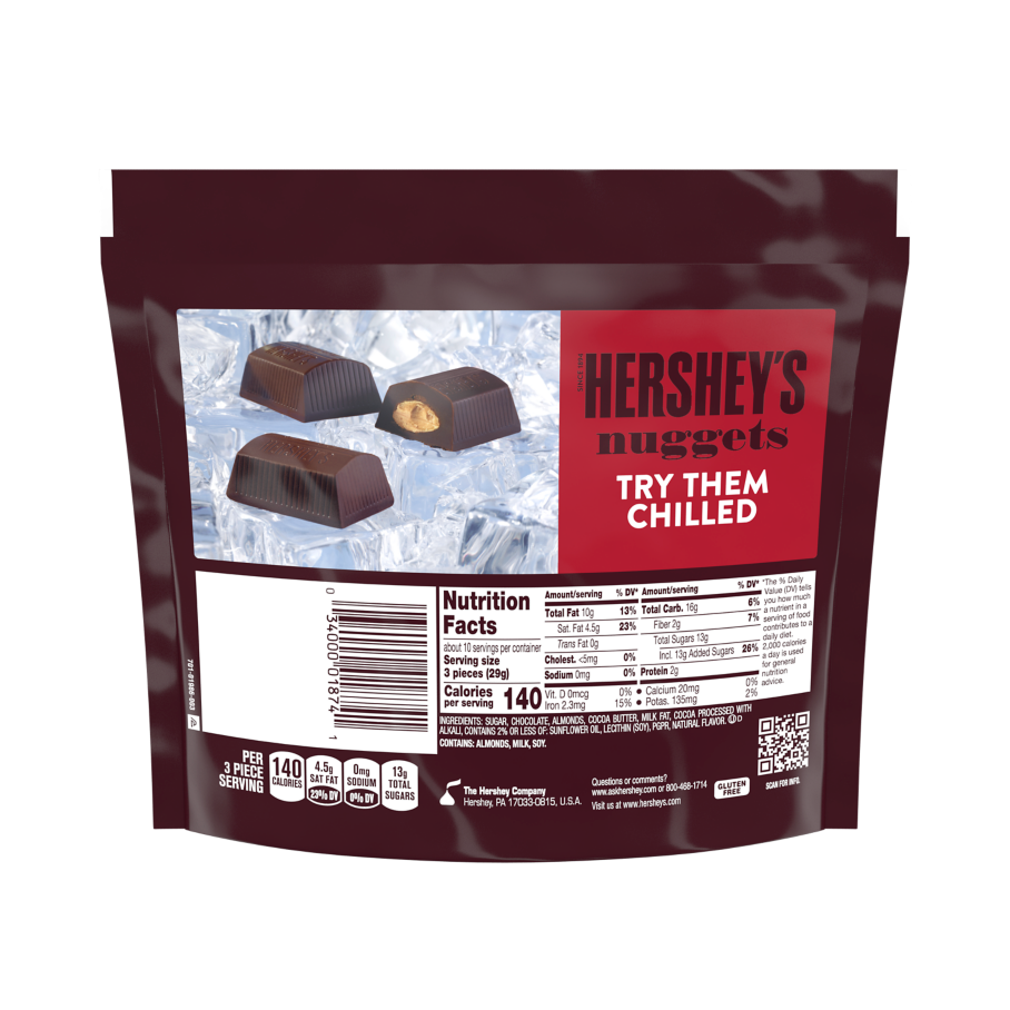 HERSHEY'S NUGGETS SPECIAL DARK Mildly Sweet Chocolate with Almonds
