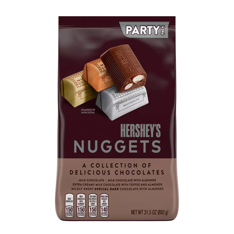 HERSHEY'S NUGGETS Snack Size Assortment, 31.5 oz pack - Front of Package