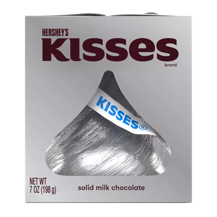 HERSHEY'S KISSES Milk Chocolate Giant Candy, 7 oz box - Front of Package
