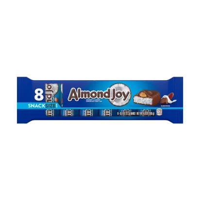 ALMOND JOY Coconut and Almond Chocolate Snack Size Candy Bars ...