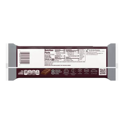 HERSHEY'S Milk Chocolate Snack Size Candy Bars,  oz, 8 pack