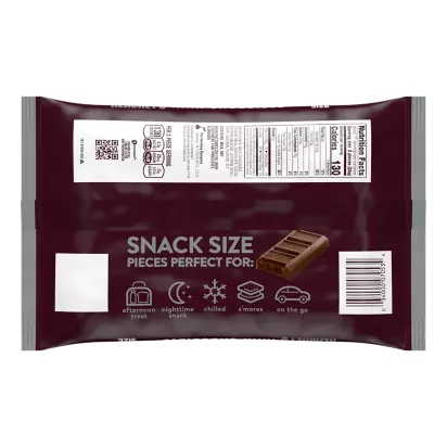 HERSHEY'S Milk Chocolate Snack Size Candy Bars, 10.35 oz bag