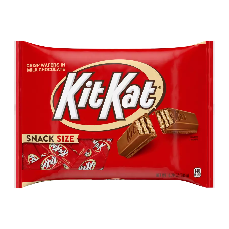 KIT KAT® Milk Chocolate Snack Size Candy Bars, 10.78 oz bag - Front of Package