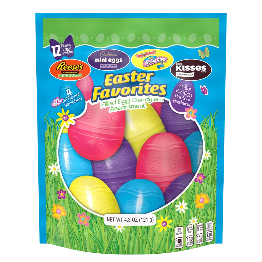 Hershey Easter Favorites Assortment, 4.3 oz bag, 12 eggs - Front of Package