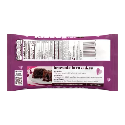 HERSHEY'S KISSES Valentine's Lava Cake Dark Chocolate Candy ...