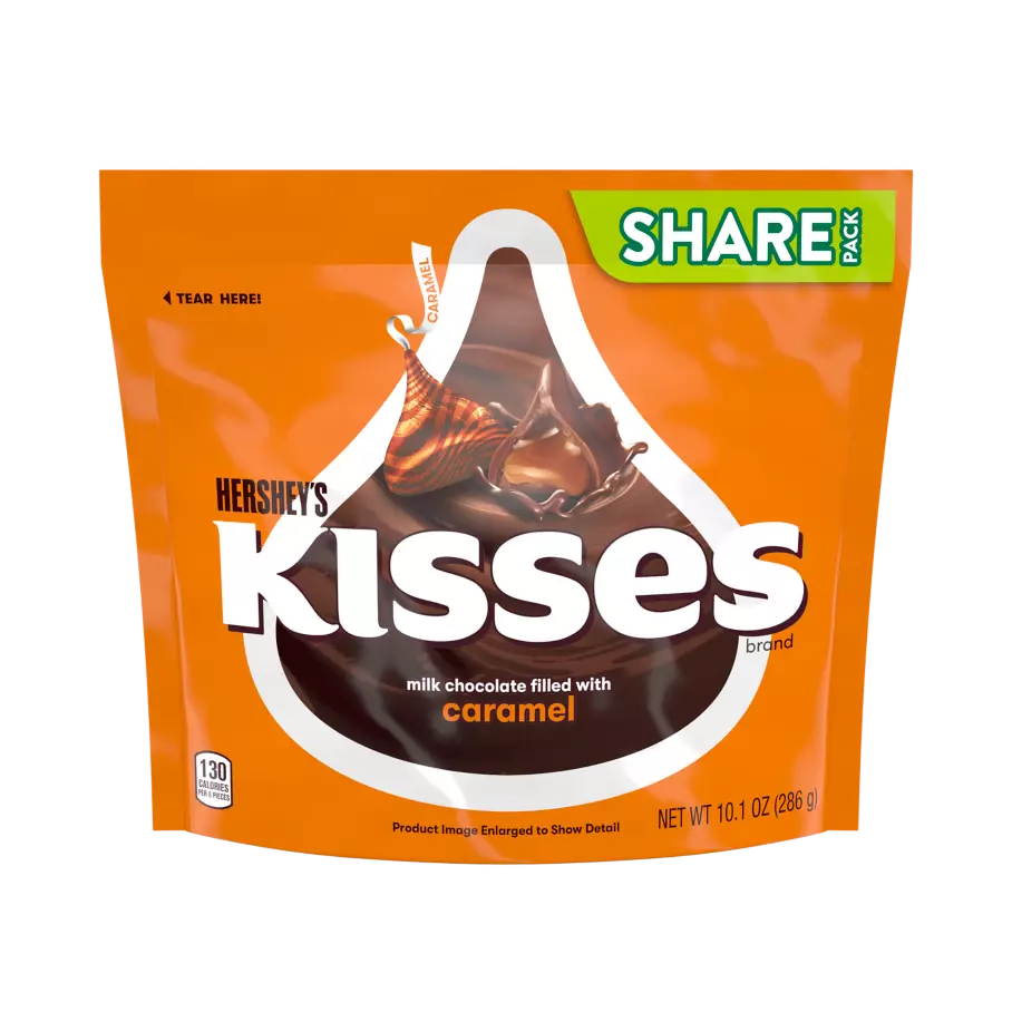 HERSHEY S KISSES Milk Chocolate Filled with Caramel Candy 10.1 oz