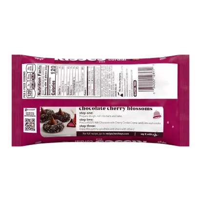 HERSHEY'S KISSES Cherry Cordial Candy, 7 oz bag