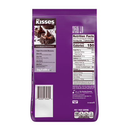 HERSHEY'S KISSES SPECIAL DARK Mildly Sweet Chocolate Candy, 16.1