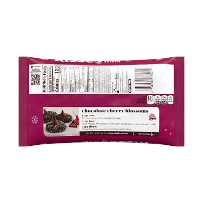 HERSHEY'S KISSES Cherry Cordial Candy, 9 oz bag
