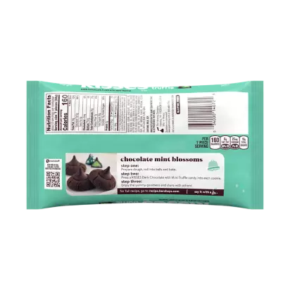 HERSHEY'S KISSES Mint Truffle Candy, 9 oz bag