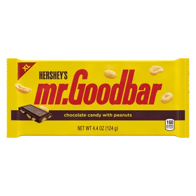 HERSHEY'S MR. GOODBAR Milk Chocolate with Peanuts Candy Bar, 1.75 oz
