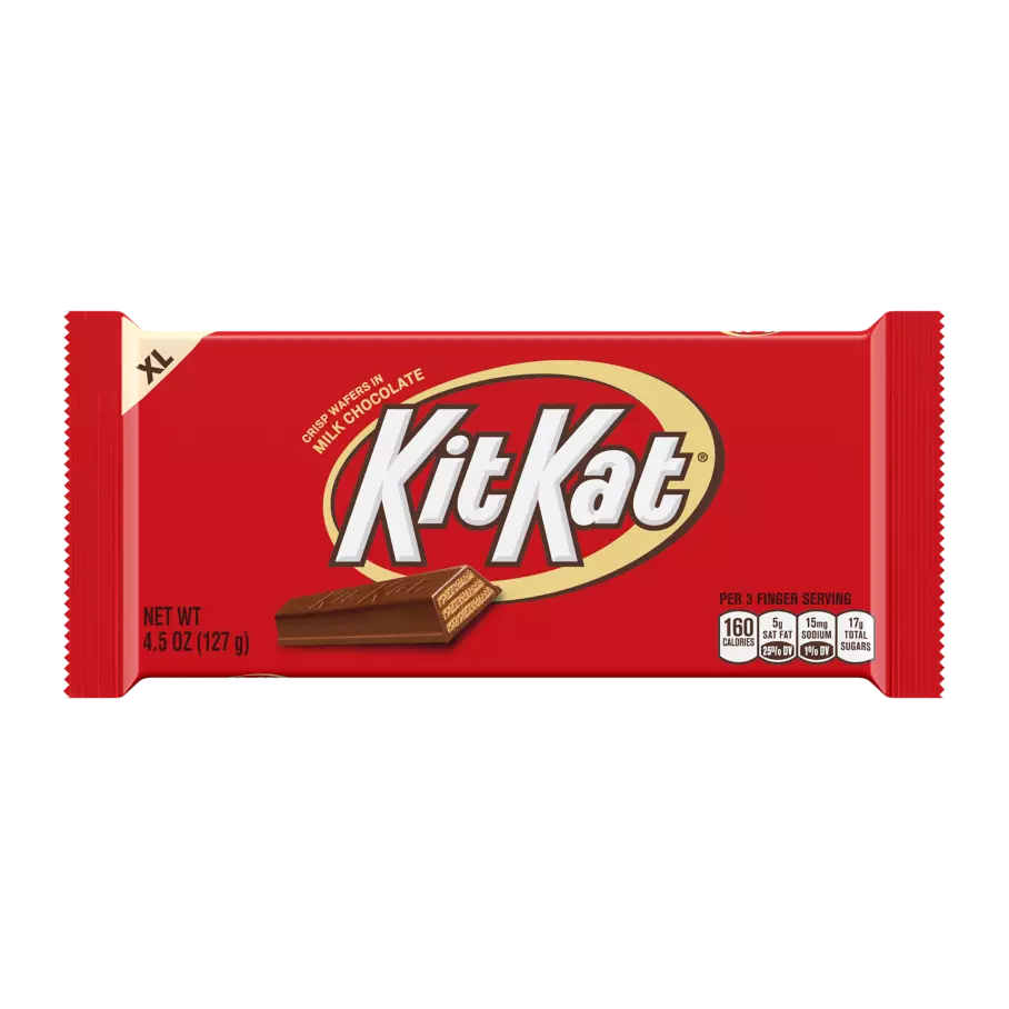 KIT KAT® Milk Chocolate XL Candy Bar, 4.5 oz - Front of Package
