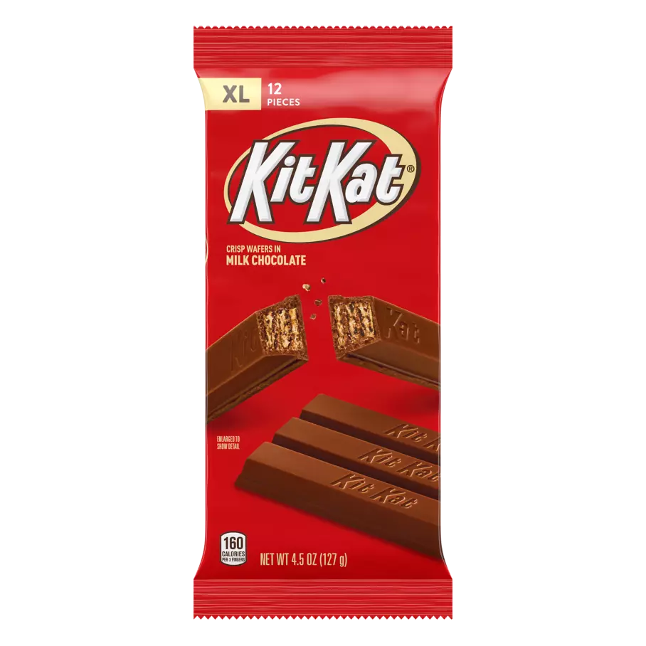 KIT KAT® Milk Chocolate XL Candy Bars, 4.5 oz, 12 pack