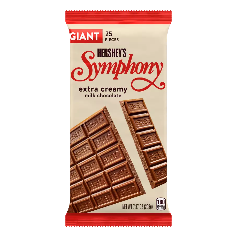 SYMPHONY Milk Chocolate Giant Candy Bar, 7.37 oz - Front of Package