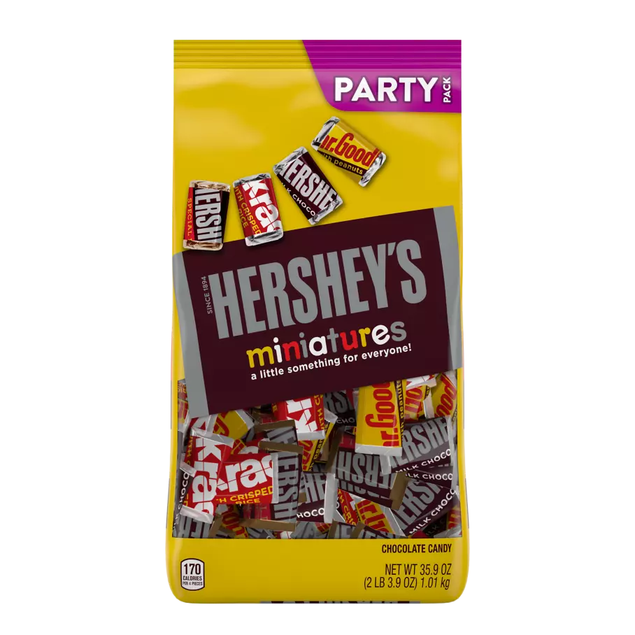 Chocolate Miniatures Assortment Party Pack Bag, 33.38 oz, 93pc - Reese's,  Hershey's & Kit Kat