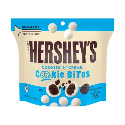 HERSHEY S Cookies N Creme Cookie Bites 7 5 Oz Bag   0 34000 21598 0 701 21598 000 Item Front