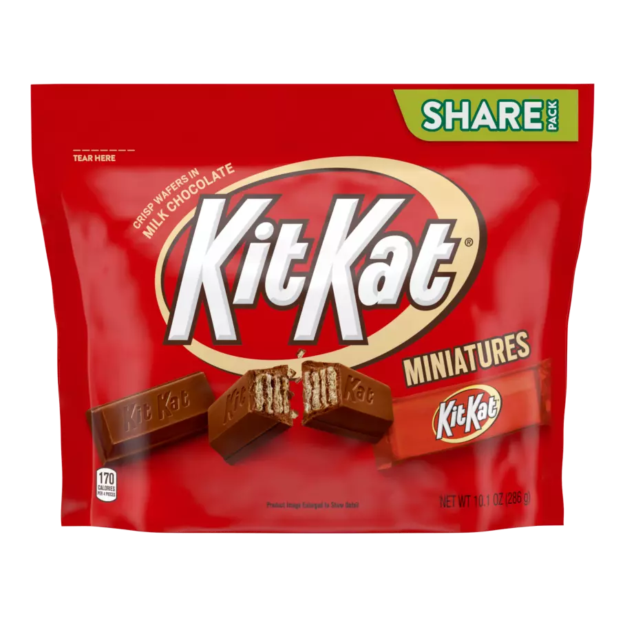 Gennemsigtig Mælkehvid Hvert år KIT KAT® Miniatures Milk Chocolate Candy Bars, 10.1 oz pack