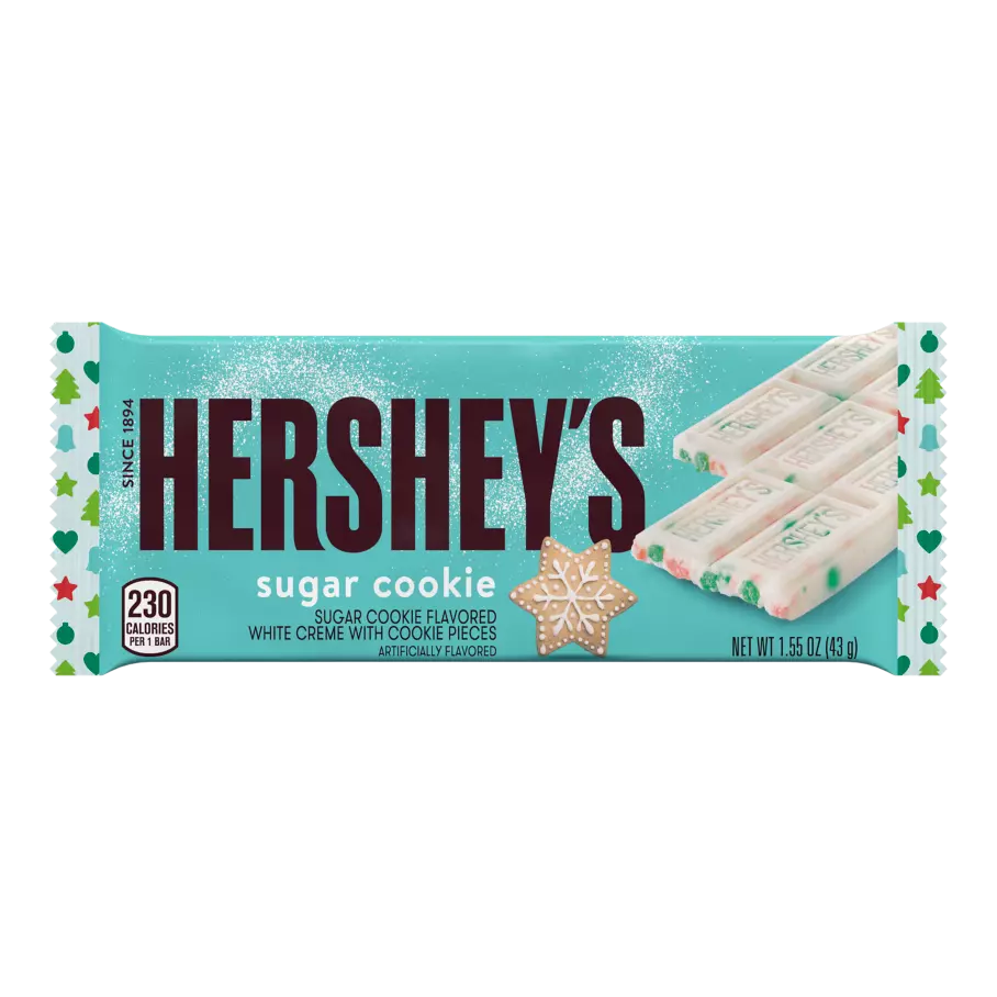 HERSHEY'S Sugar Cookie Candy Bar, 1.55 oz - Front of Package