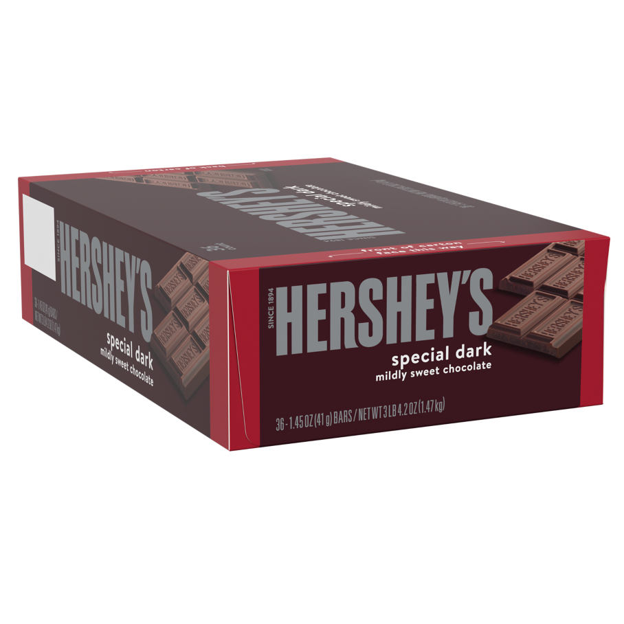 HERSHEY'S SPECIAL DARK Mildly Sweet Chocolate Candy Bars, 52.2 oz box