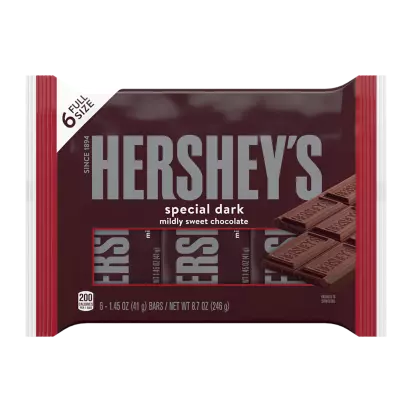 HERSHEY'S SPECIAL DARK Mildly Sweet Chocolate Candy Bars, 8.7 oz