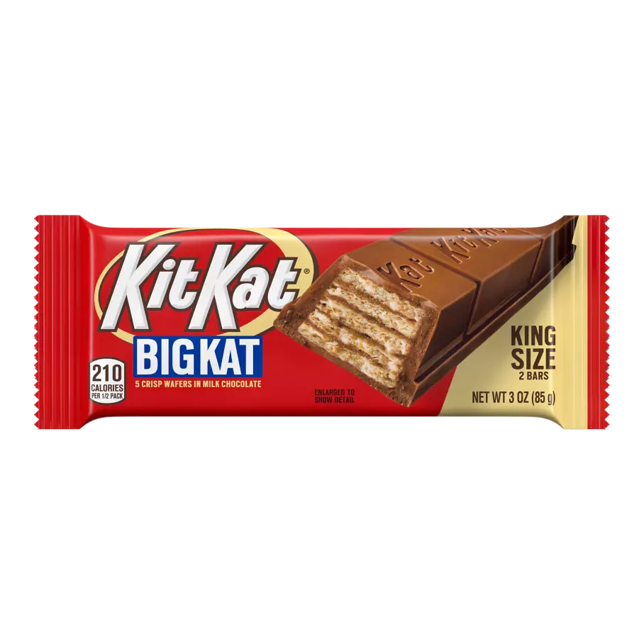 KIT KAT® BIG KAT Milk Chocolate King Size Candy Bar, 3 oz - Front of Package