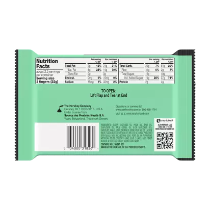 KIT KAT® DUOS Mint and Dark Chocolate King Size Candy Bar, 3 oz