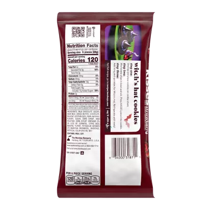HERSHEY'S KISSES Dracula Strawberry Candy, 9 oz bag
