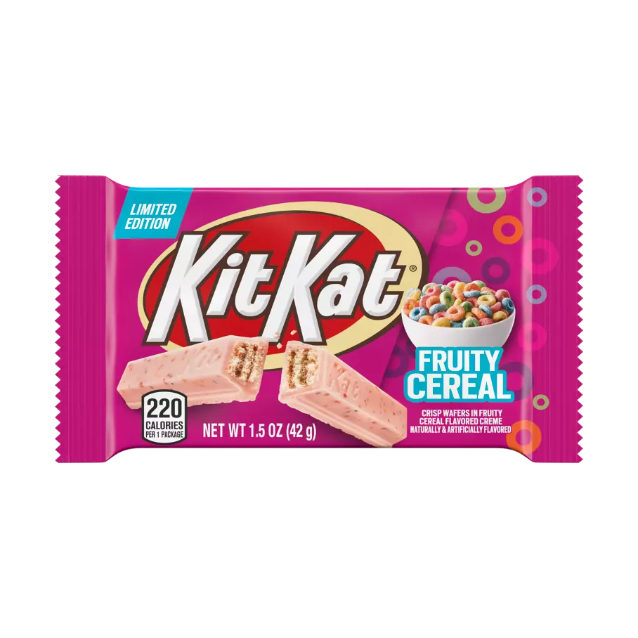 KIT KAT® Fruity Cereal Candy Bar, 1.5 oz - Front of Package
