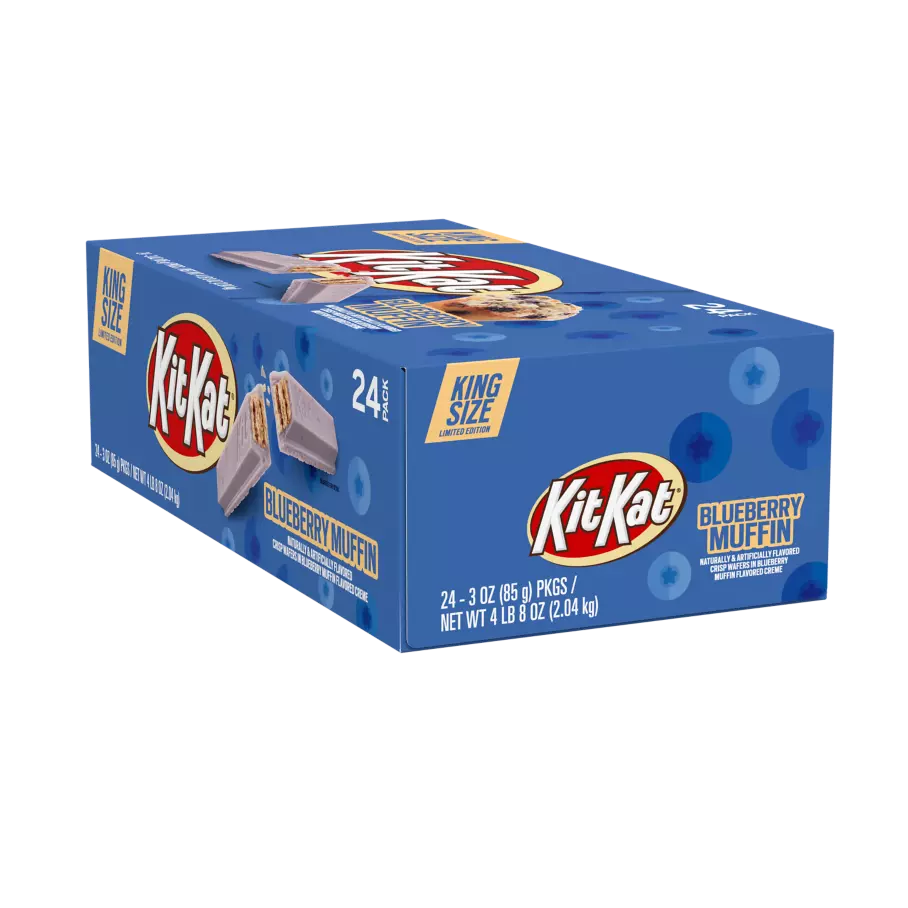Kit Kat Blueberry Muffin King Size Candy Bars 3 Oz 24 Count Box