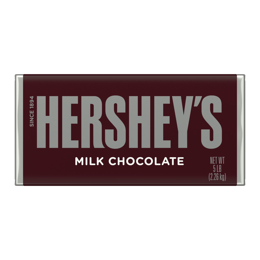 HERSHEY'S Milk Chocolate Candy Bar, 80 oz - Front of Package