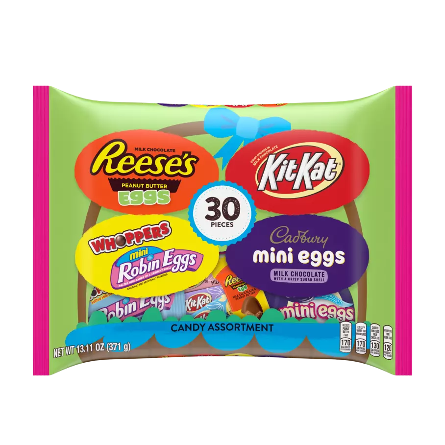 Hershey Easter Miniatures Assortment, 13.11 oz bag, 30 pieces - Front of Package