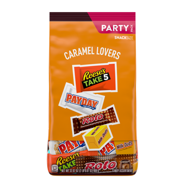 Hershey Caramel Lovers Snack Size Assortment, 32.08 oz bag - Front of Package