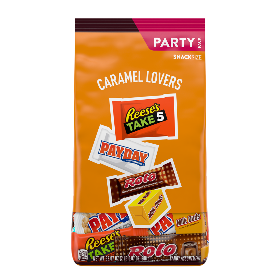 Hershey Caramel Lovers Snack Size Assortment, 32.08 oz bag - Front of Package