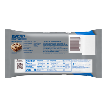 HERSHEY'S MINI KISSES Milk Chocolate Chips, 9 oz bag