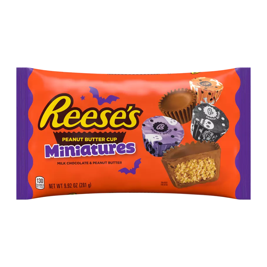 Reese's Peanut Butter Cups Halloween
 REESE S Halloween Milk Chocolate Miniatures Peanut Butter Cups 9 92 oz bag