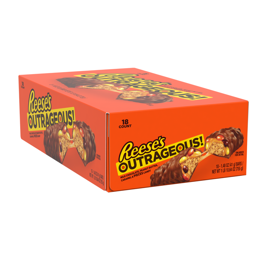 REESE S OUTRAGEOUS Milk Chocolate Peanut Butter Candy Bars 1.48