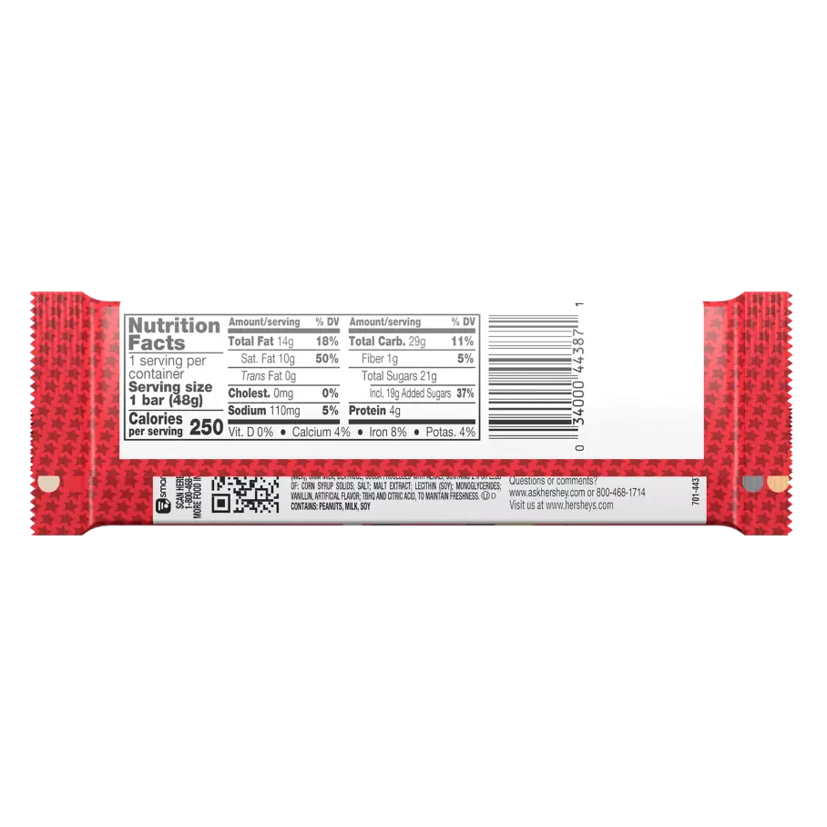 WHOZEEWHATZIT Chocolate Candy Bar, 1.7 oz - Back of Package