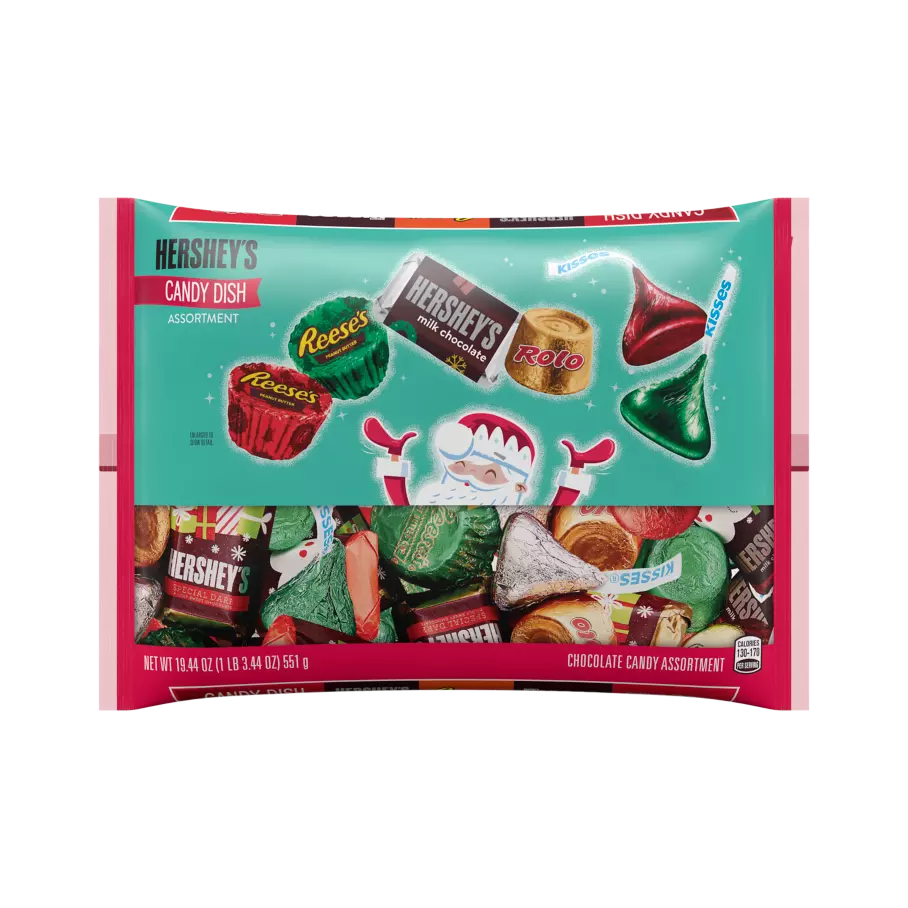 Hershey Holiday Candy Dish Assortment, 19.44 oz bag - Front of Package