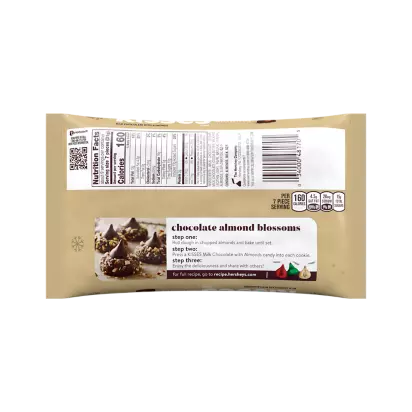 HERSHEY'S KISSES Holiday Milk Chocolate with Almonds Candy ...