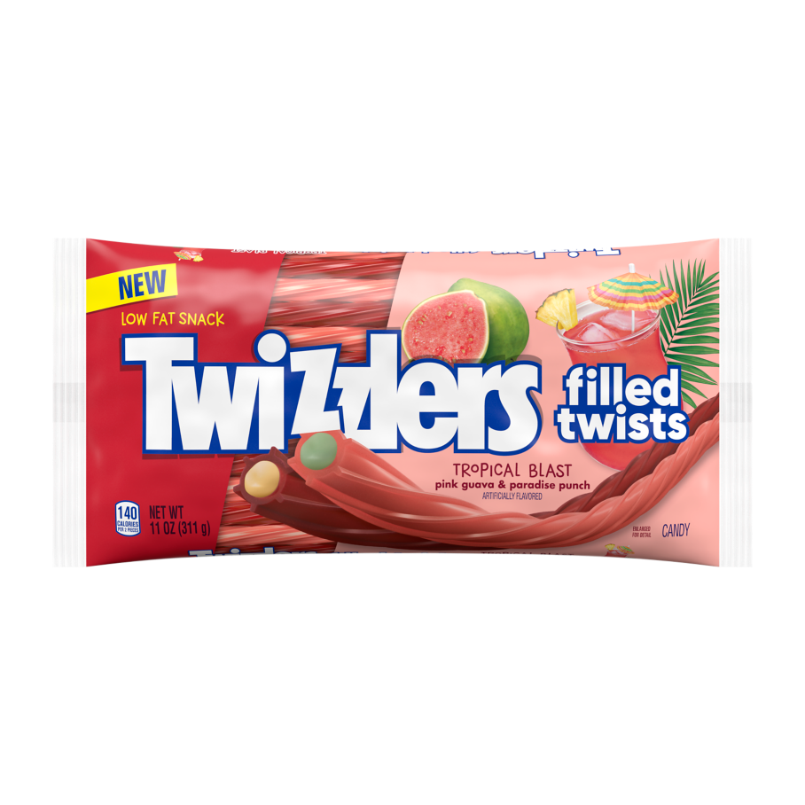 限定セール -SALE TWIZZLERS Filled Twists Tropical Blast Flavored Candy, 11 oz bag 菓子