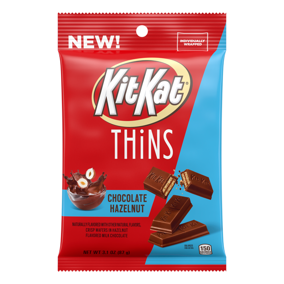 KIT KAT® THiNS Hazelnut Candy, 3.1 oz bag