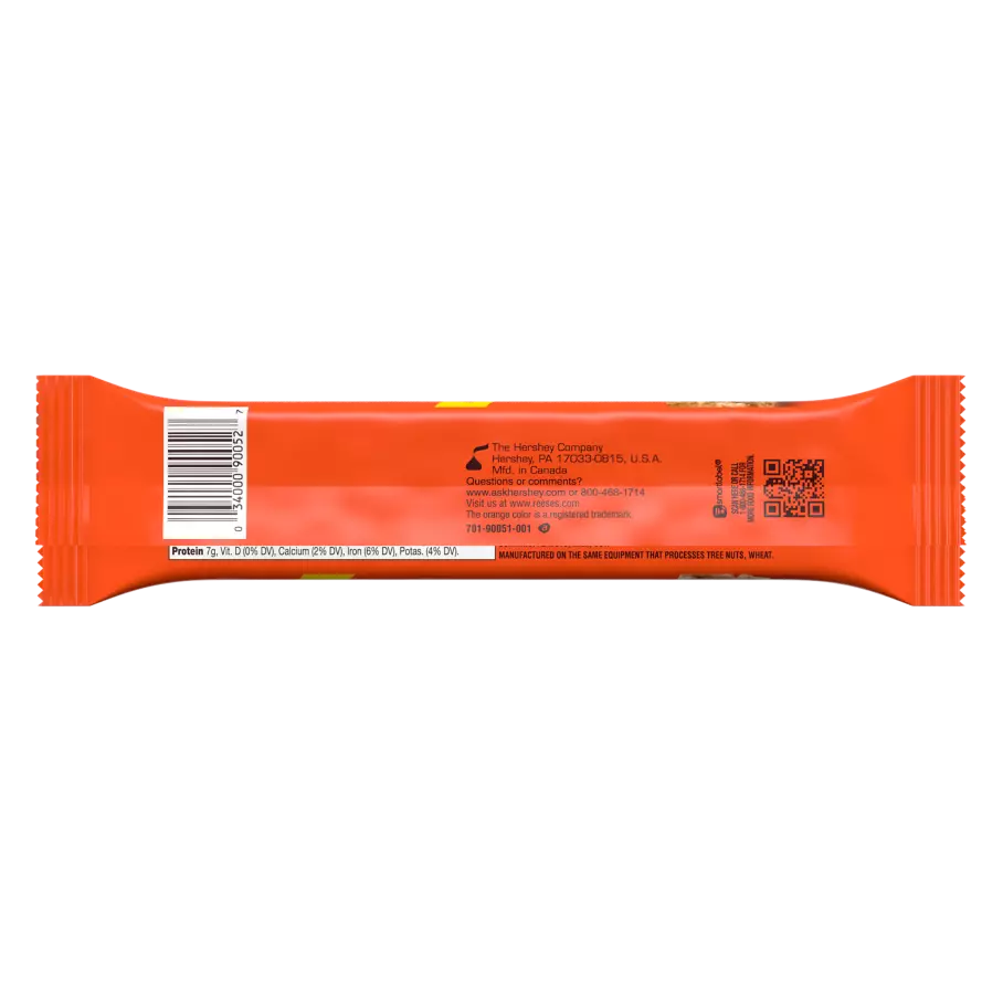 REESE'S Snack Bar, 2 oz - Back of Package