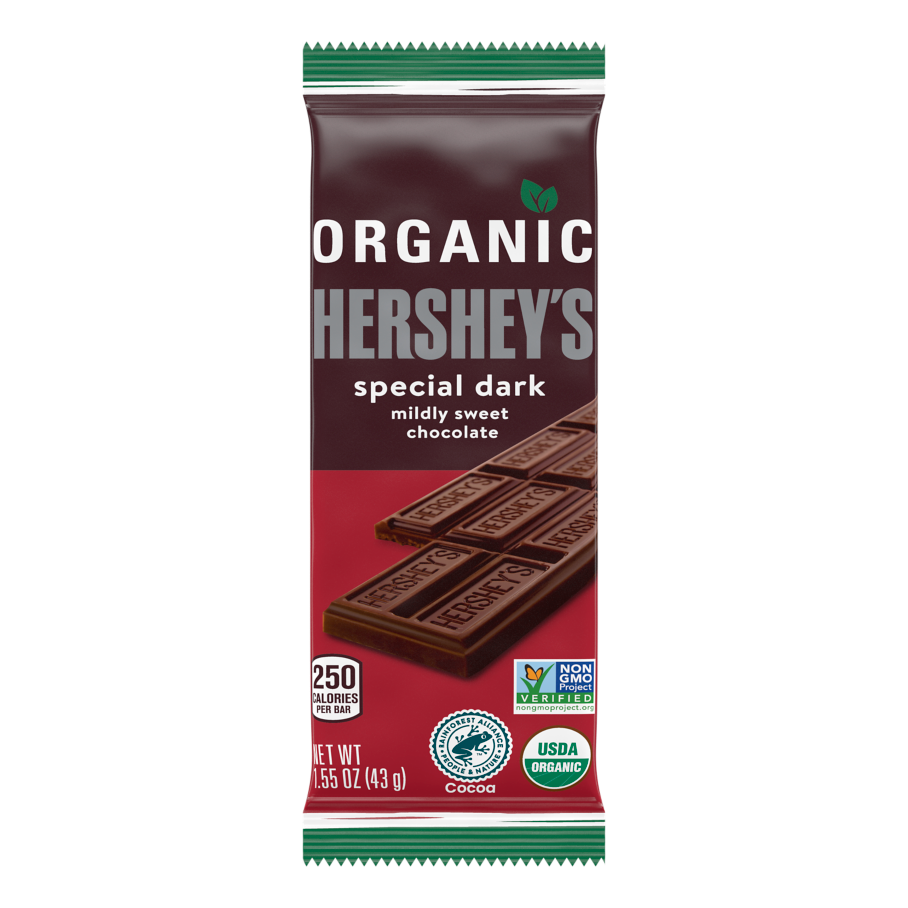 Hersheys Special Dark Organic Chocolate Candy Bar 155 Oz 7223