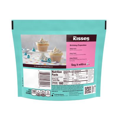 HERSHEY'S KISSES Birthday Cake Candy, 10 Oz Pack