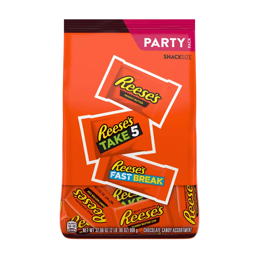 REESE'S Milk Chocolate Peanut Butter Snack Size Assortment, 32.06