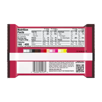 KIT KAT® DUOS Strawberry and Dark Chocolate King Size Candy Bar, oz