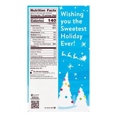 HERSHEY'S Milk Chocolate Reindeer, 5 oz box